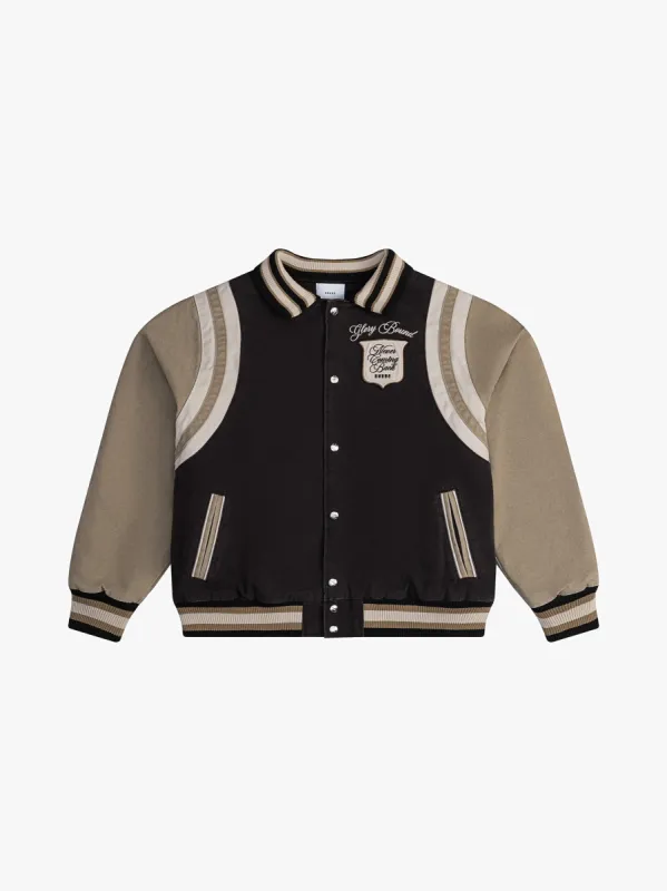 WASHED CANVAS VARSITY JACKET made by Rhude