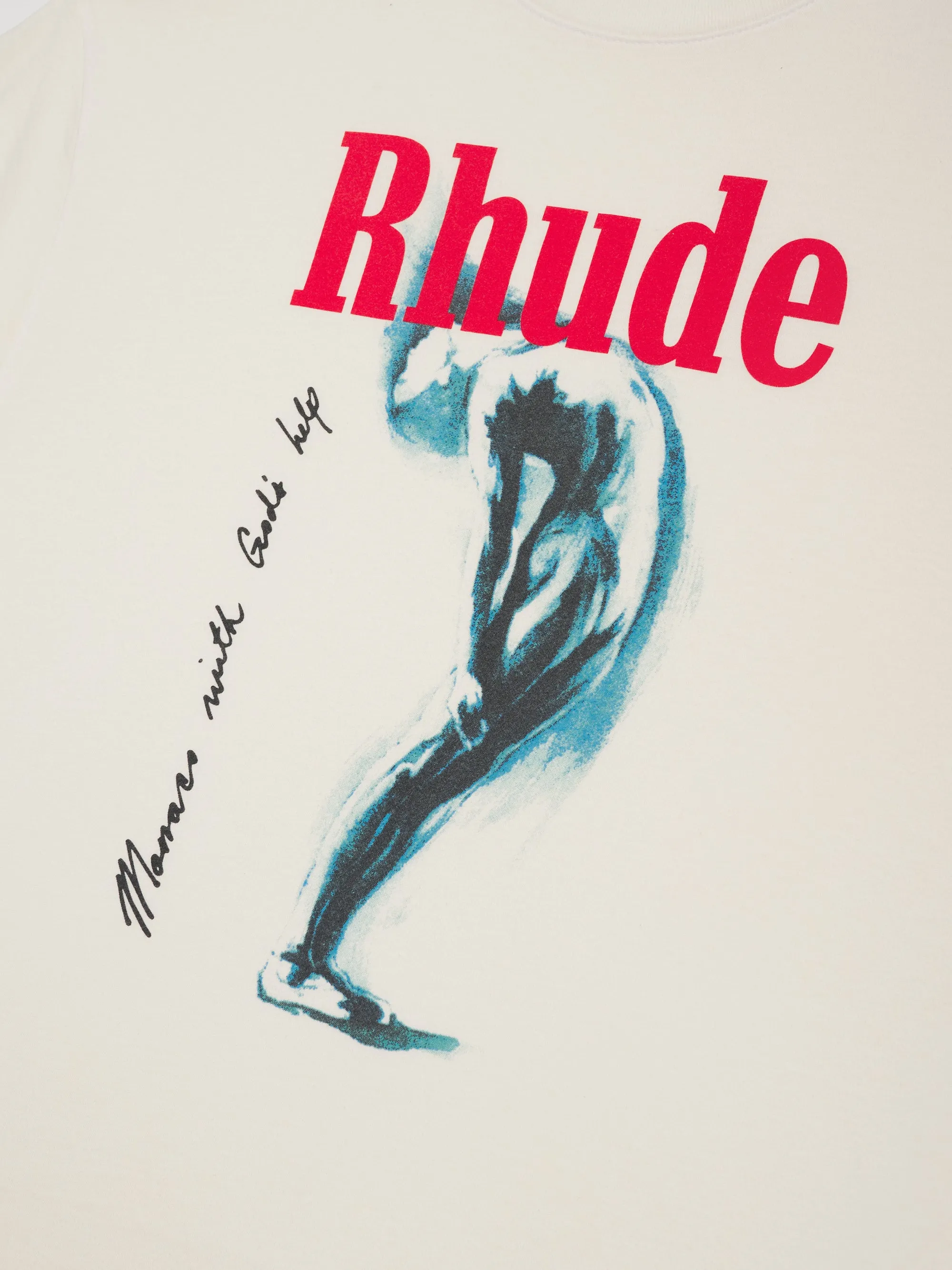 GOD HELP ME TEE sold by Rhude product image thumbnail 3