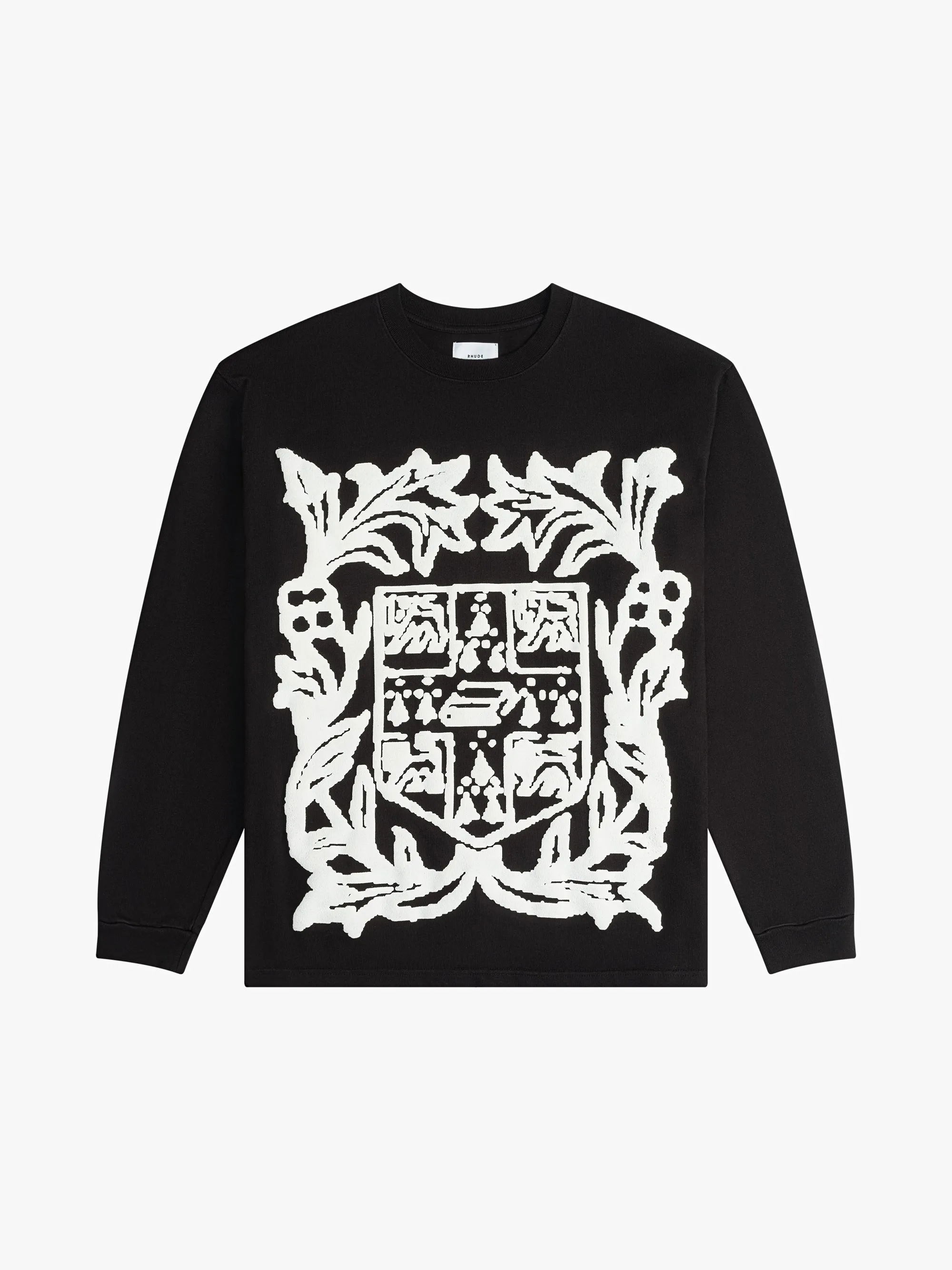 RHUDE VERITAS CREST LS TEE sold by Rhude