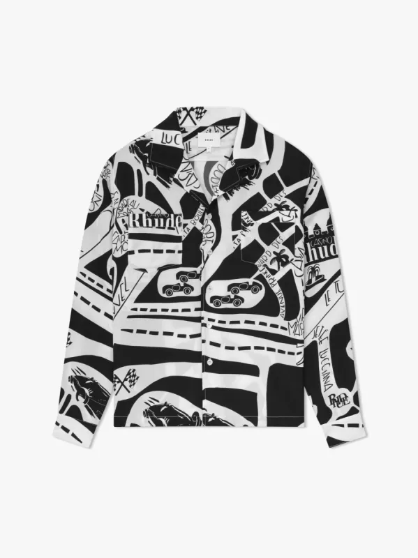 STRADA SILK LS SHIRT sold by Rhude