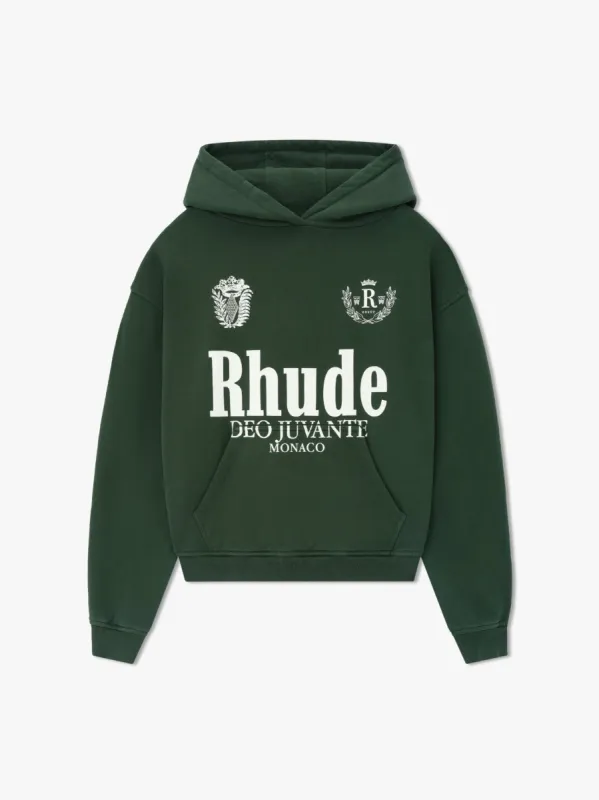 RHUDE DEO JUVANTE HOODIE sold by Rhude
