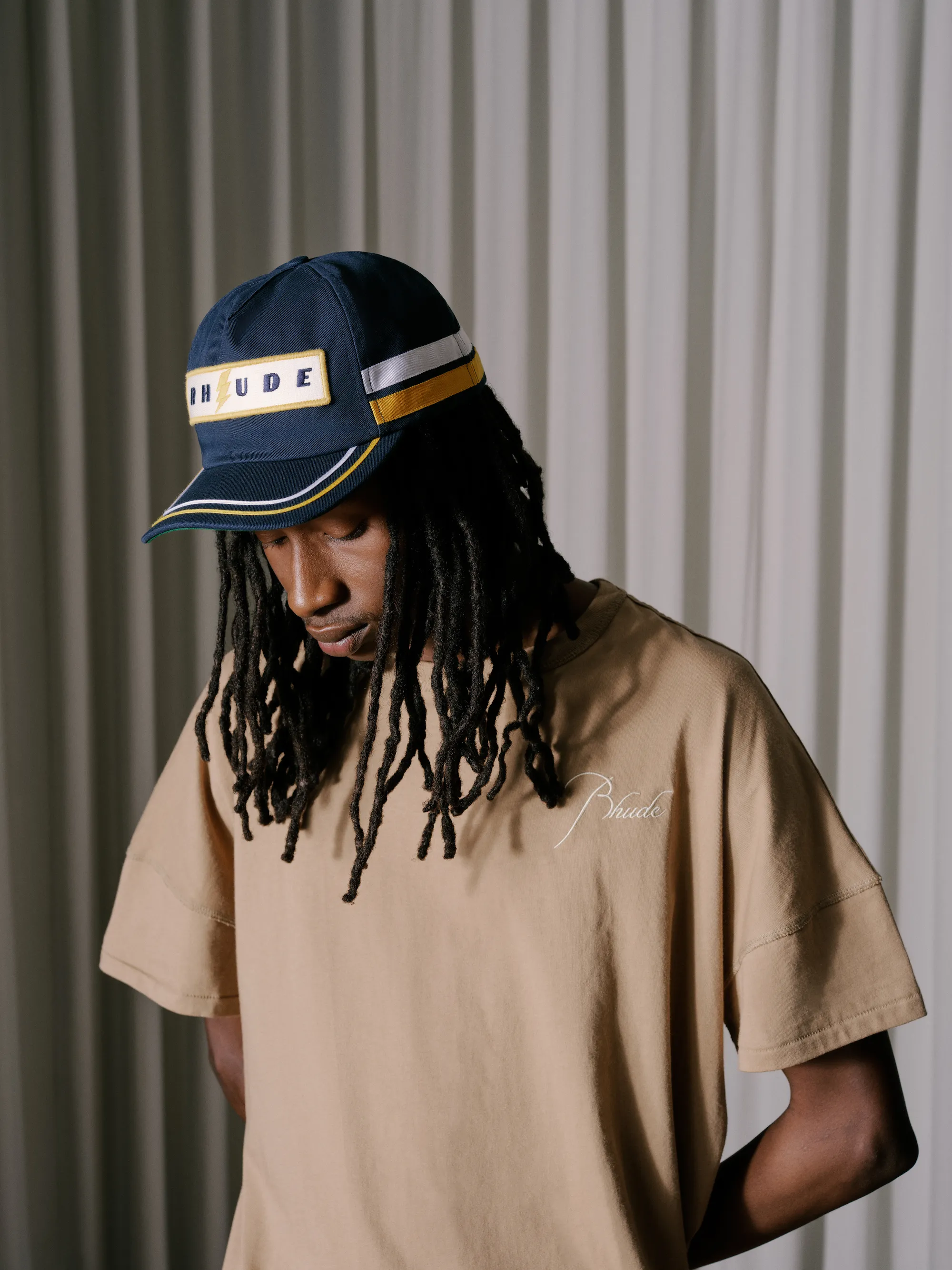 RHUDE LIGHTNING PANEL HAT sold by Rhude product image thumbnail 4