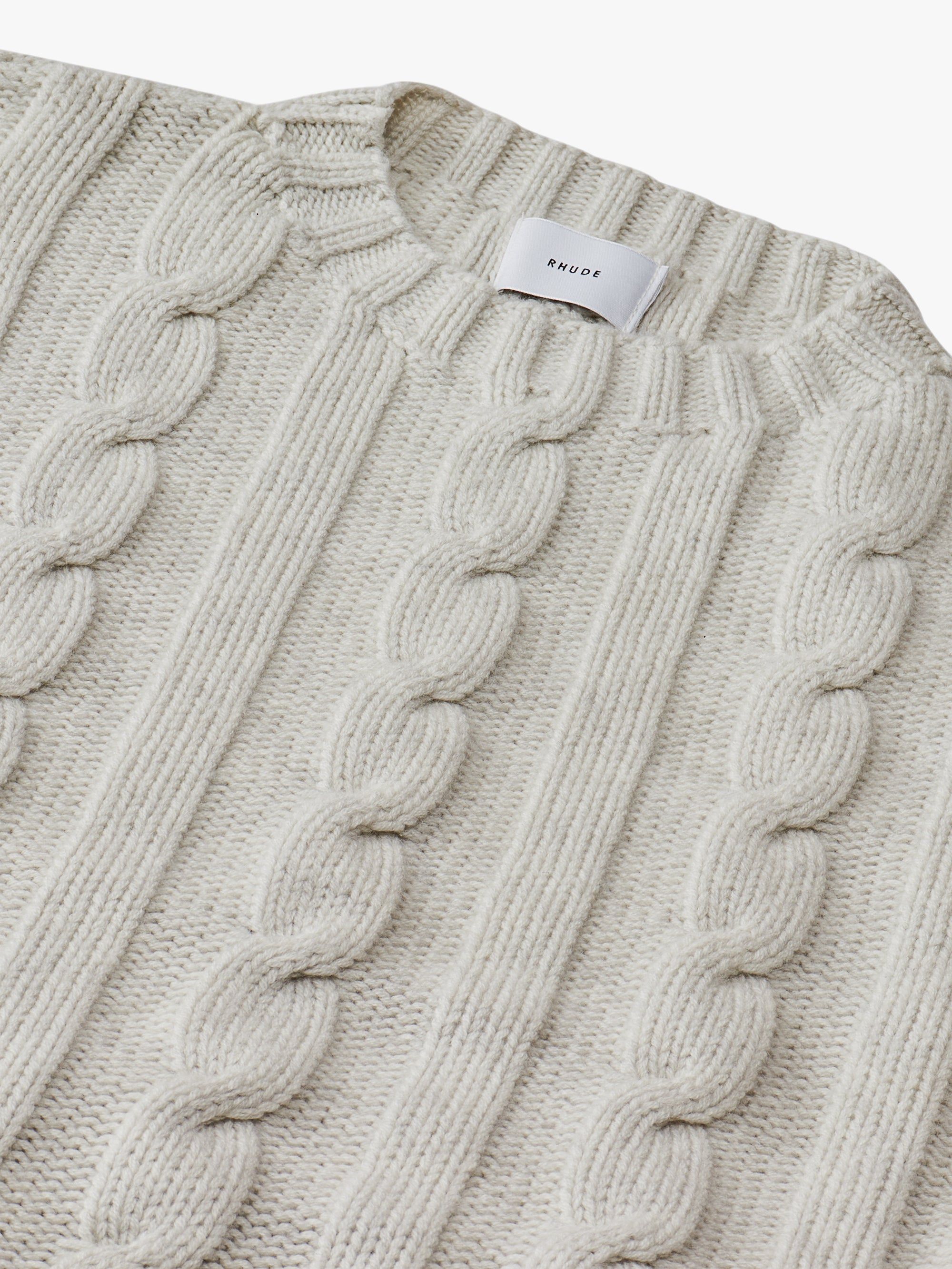 CABLE KNIT CREWNECK sold by Rhude product image thumbnail 3