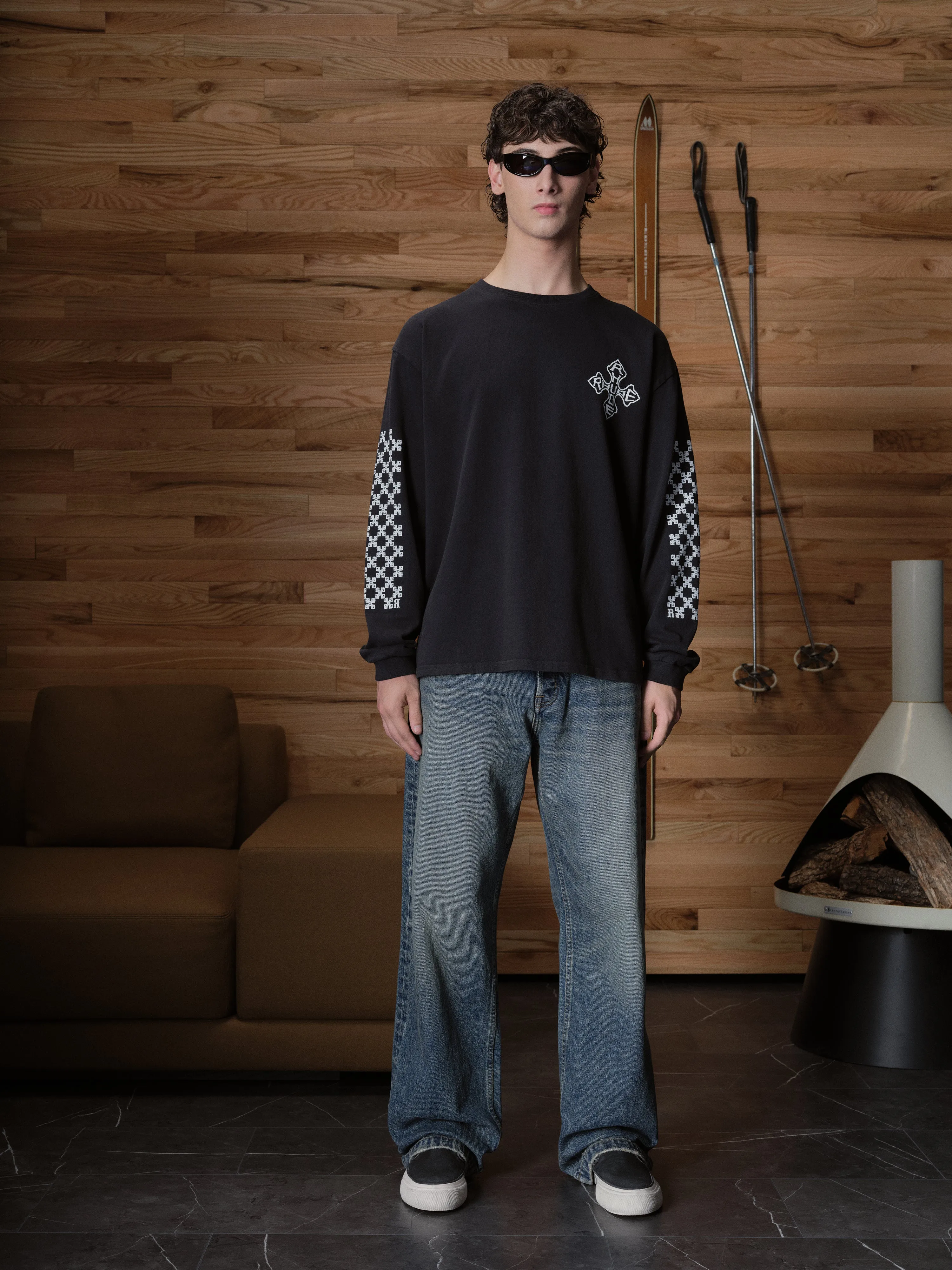 CROSS LS TEE sold by Rhude product image thumbnail 2