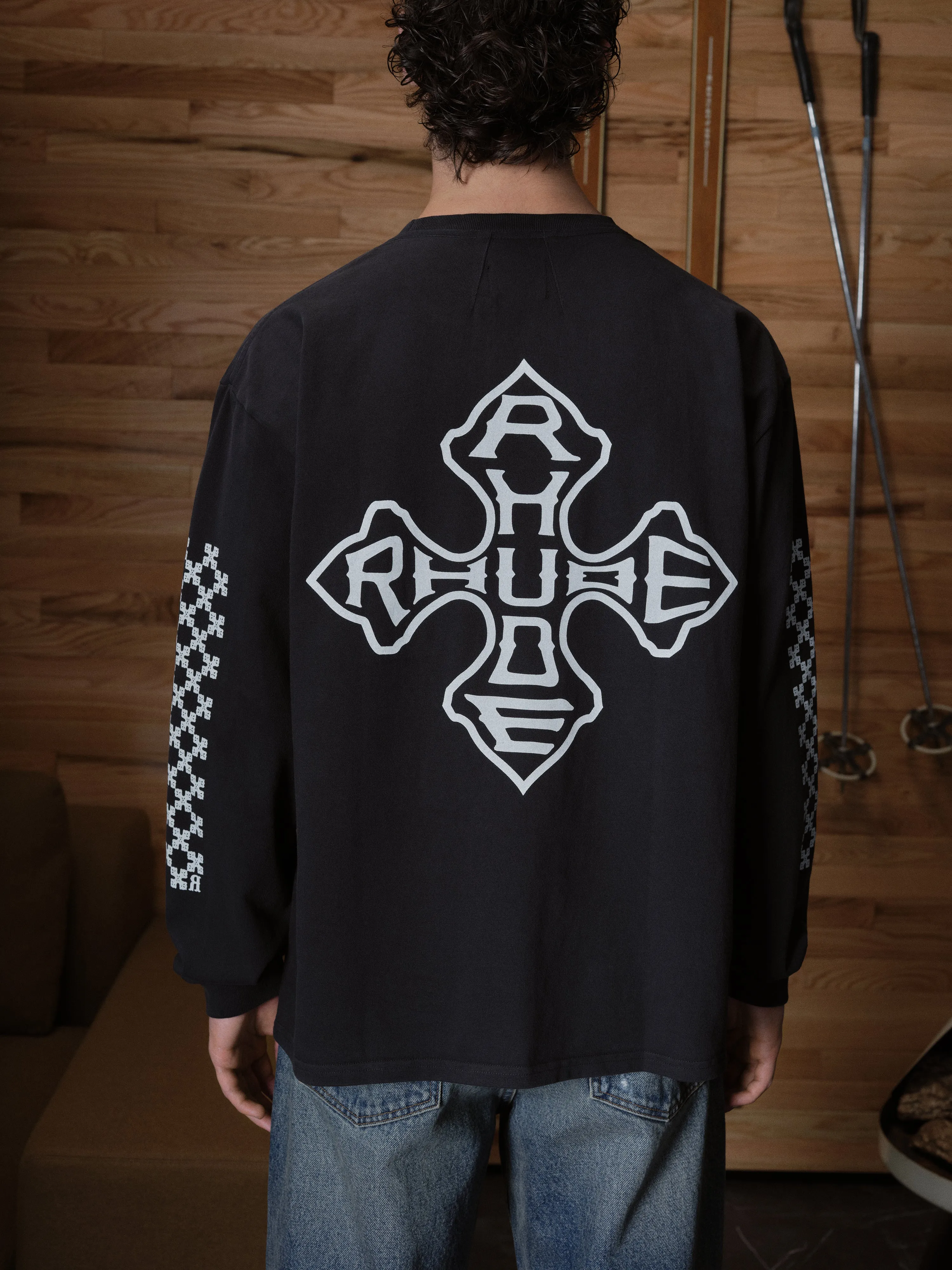 CROSS LS TEE sold by Rhude product image thumbnail 4