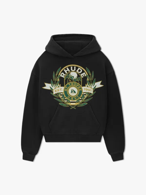 ST.TROPEZ YACHT CREST HOODIE made by Rhude