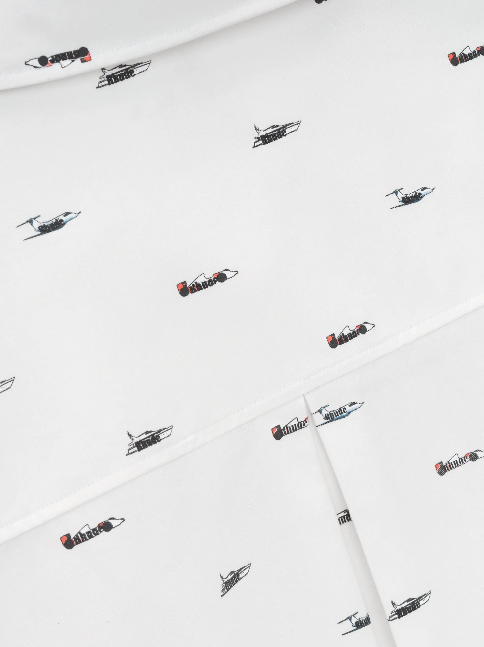 RHUDE CRUISE PATTERN DENIM OVERSHIRT sold by Rhude product image thumbnail 4