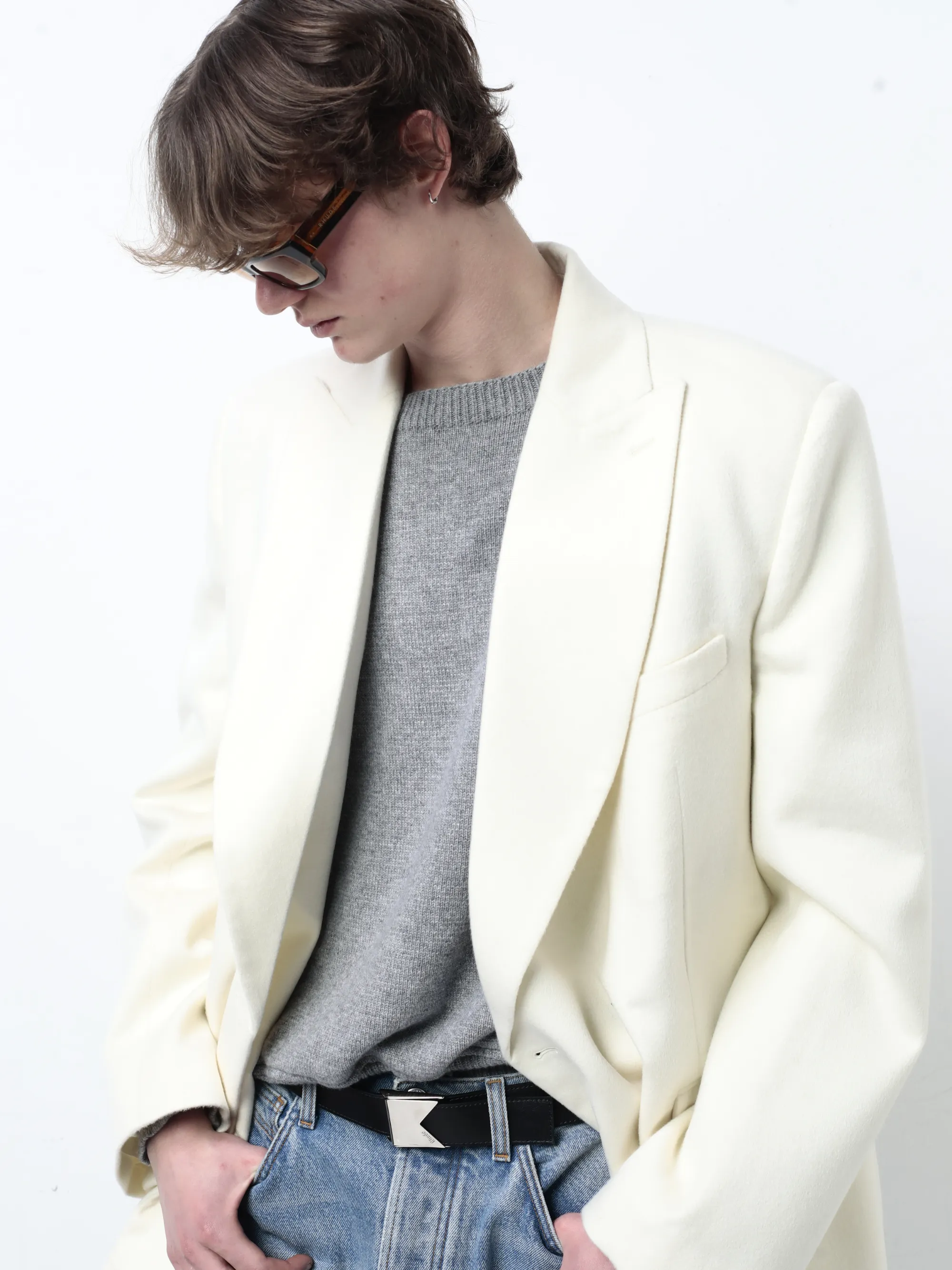 RHUDE CASHMERE KNIT CORE CREWNECK sold by Rhude product image thumbnail 2