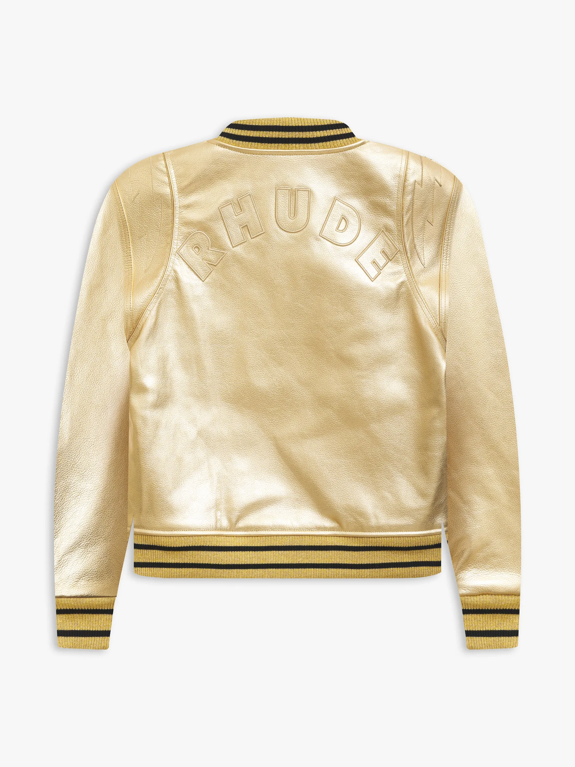 METALLIC LEATHER BOMBER sold by Rhude product image thumbnail 3