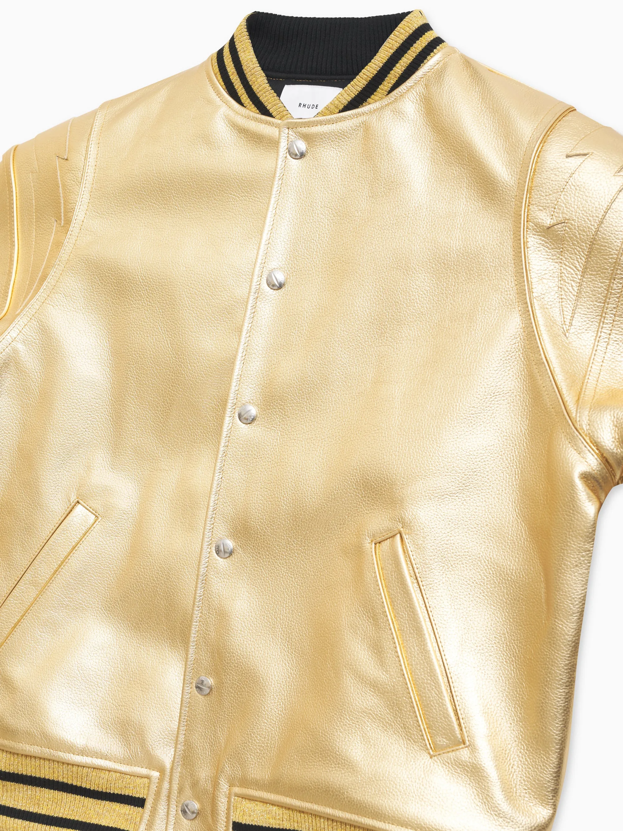 METALLIC LEATHER BOMBER sold by Rhude product image thumbnail 2