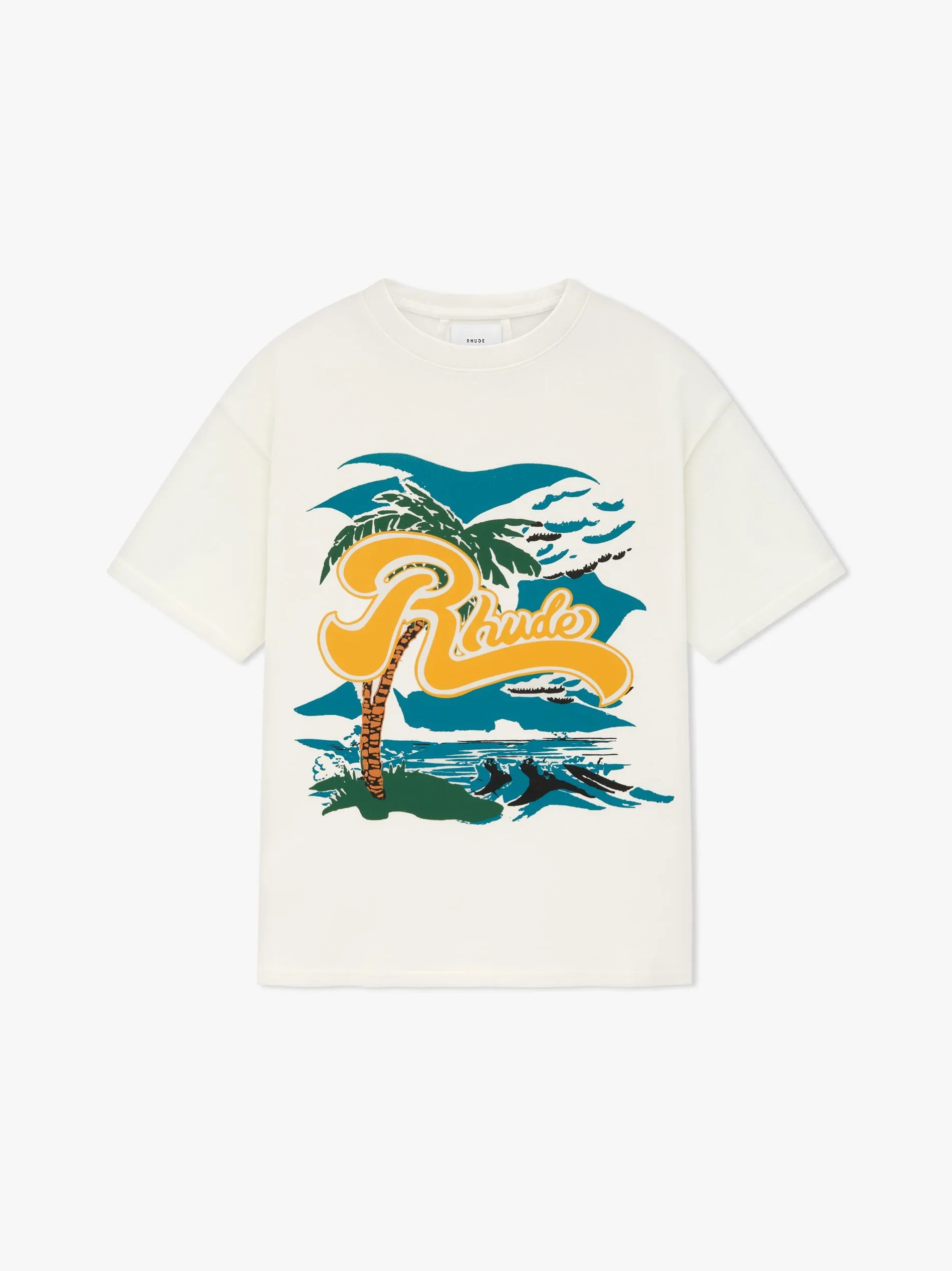 RHUDE REGATTA PALM TEE sold by Rhude