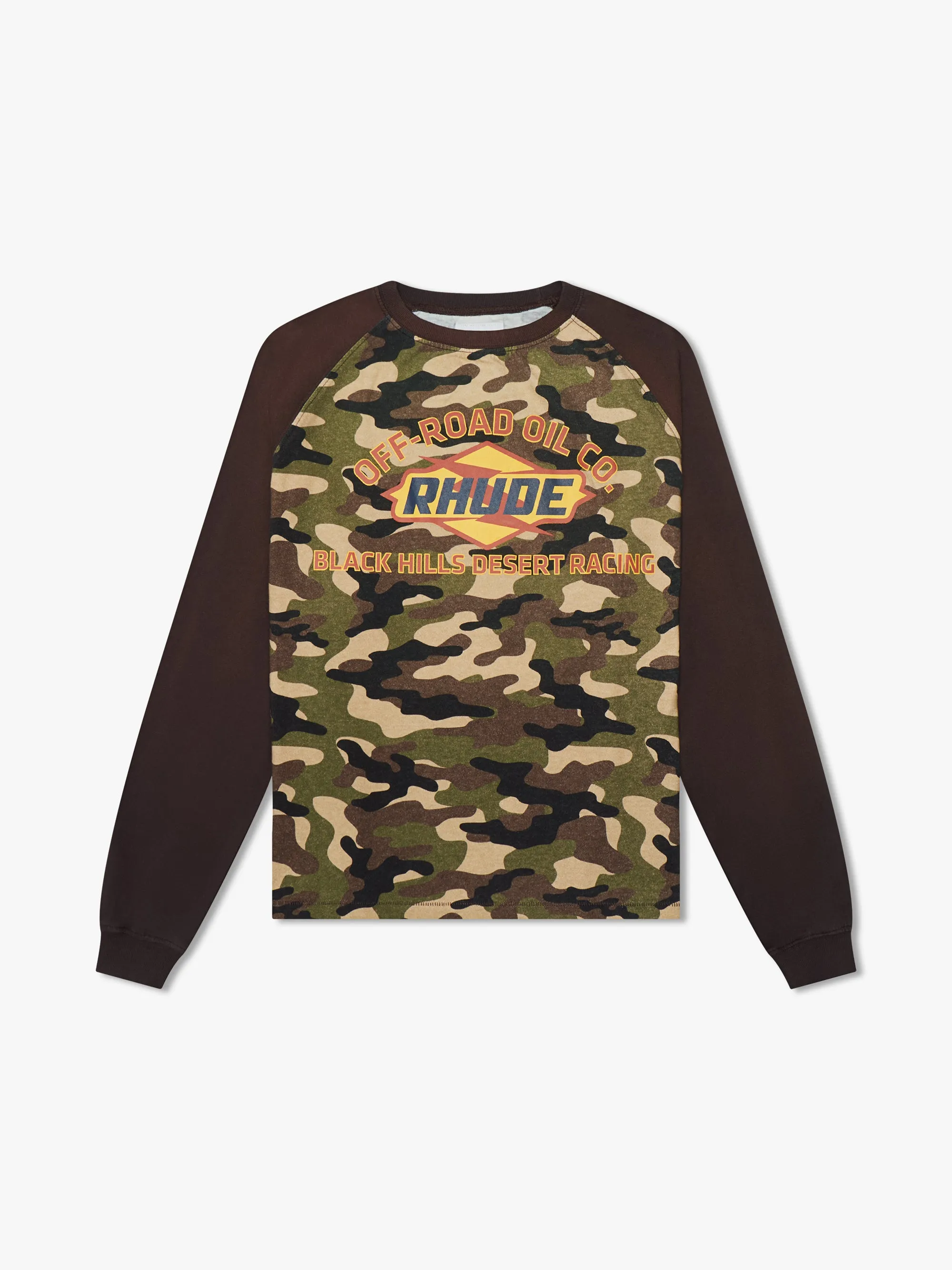 BLACK HILLS RAGLAN LS TEE sold by Rhude
