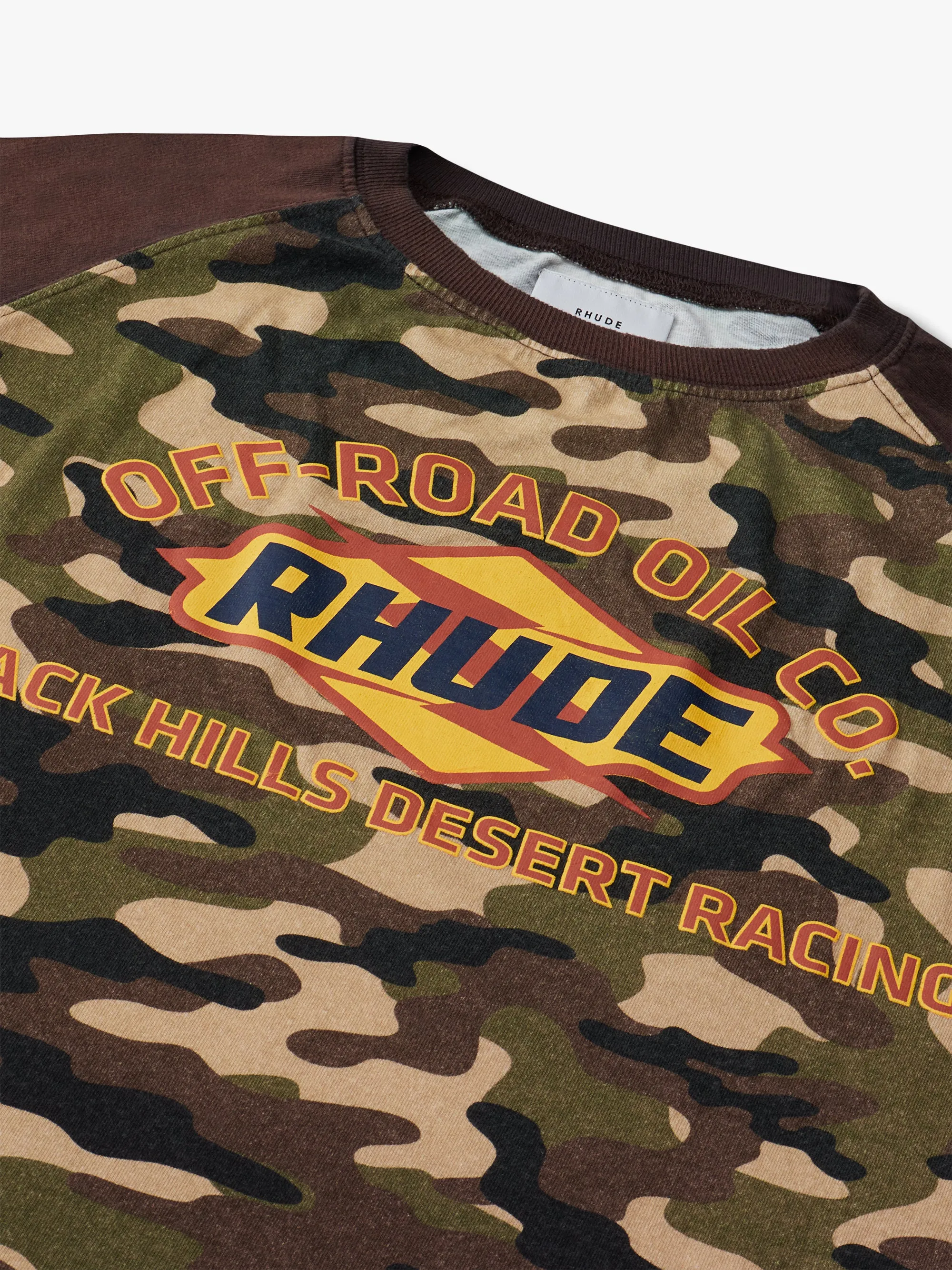BLACK HILLS RAGLAN LS TEE sold by Rhude product image thumbnail 3