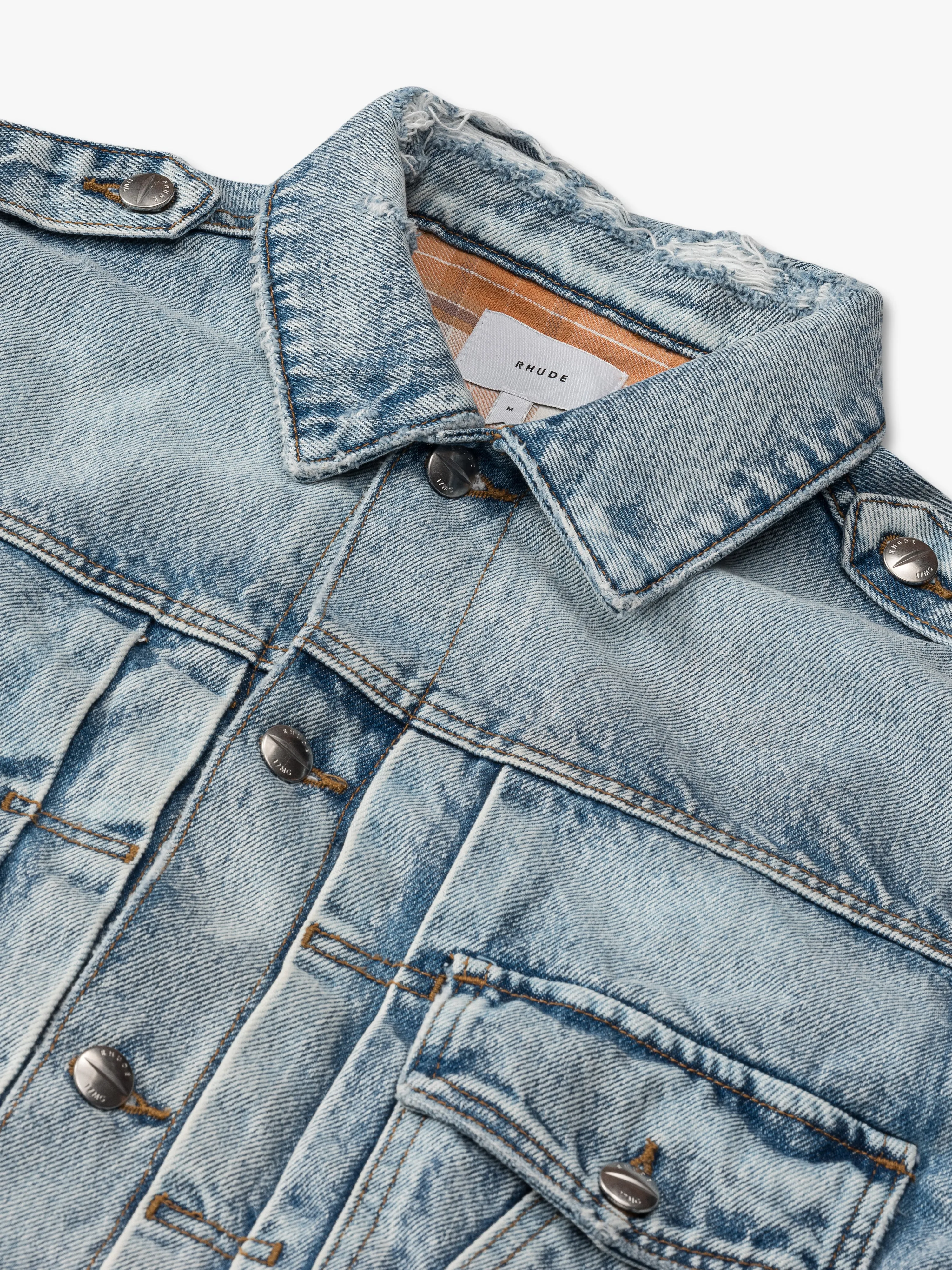 RHUDE DENIM TRUCKER JACKET sold by Rhude product image thumbnail 3