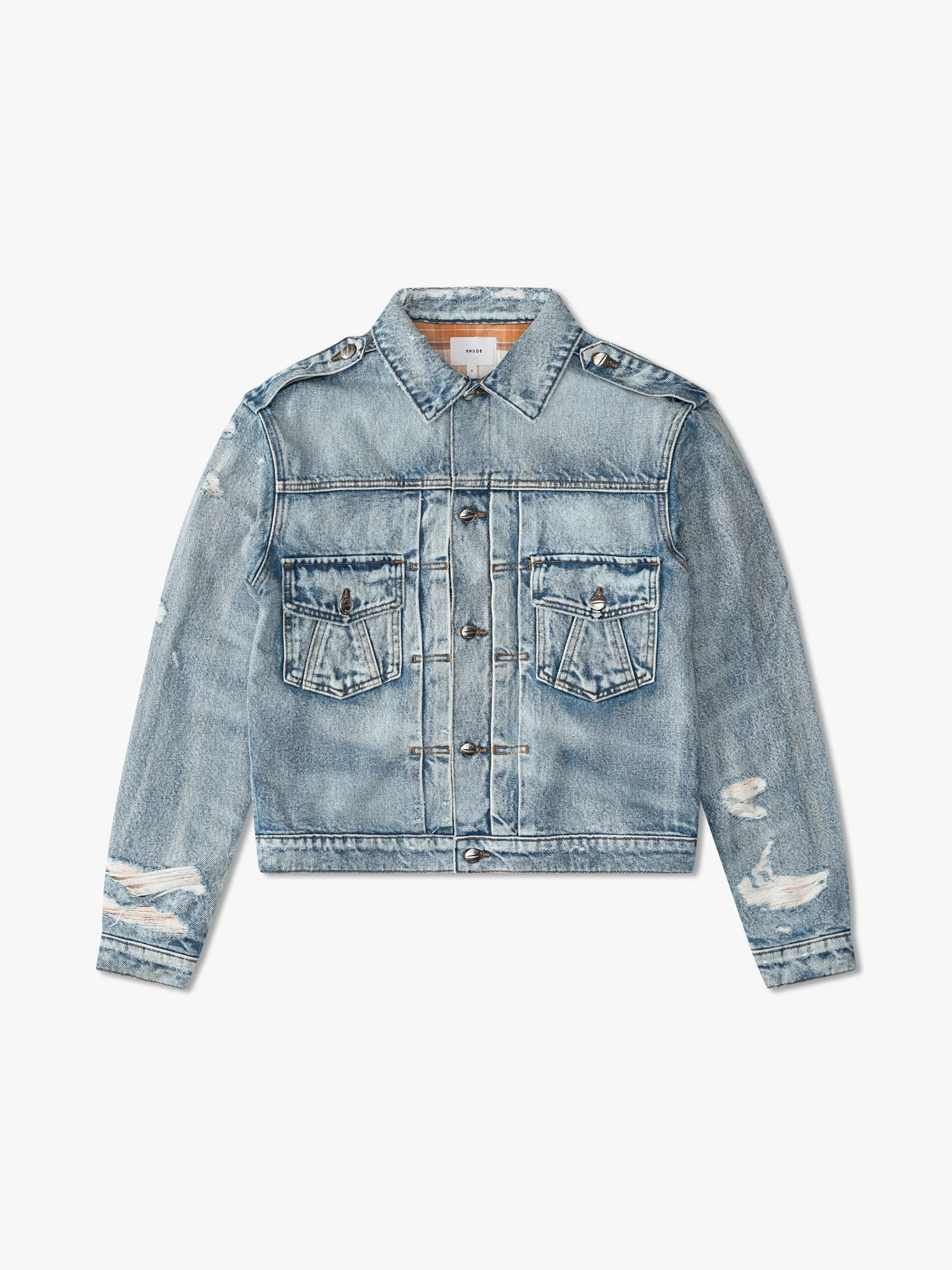 RHUDE DENIM TRUCKER JACKET sold by Rhude