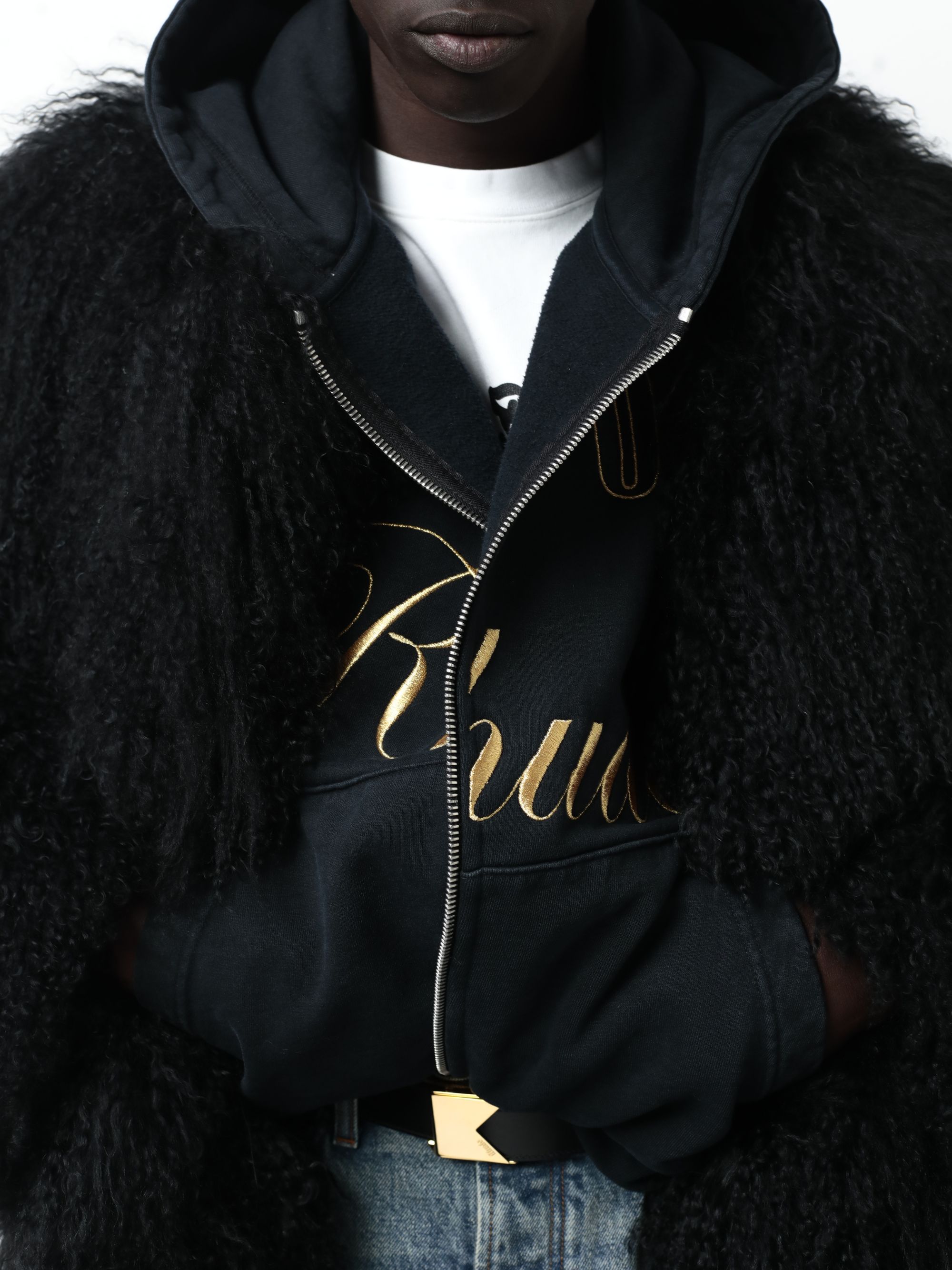 GSTAAD RHUDE ZIP UP HOODIE sold by Rhude product image thumbnail 2