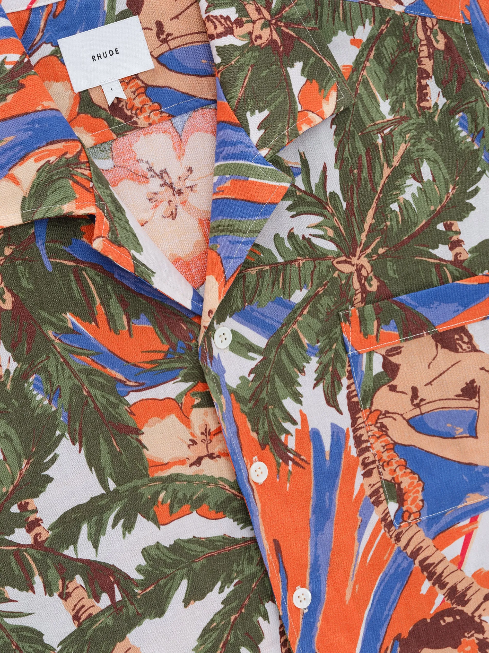 LE FLEUR LINEN SHIRT sold by Rhude product image thumbnail 5