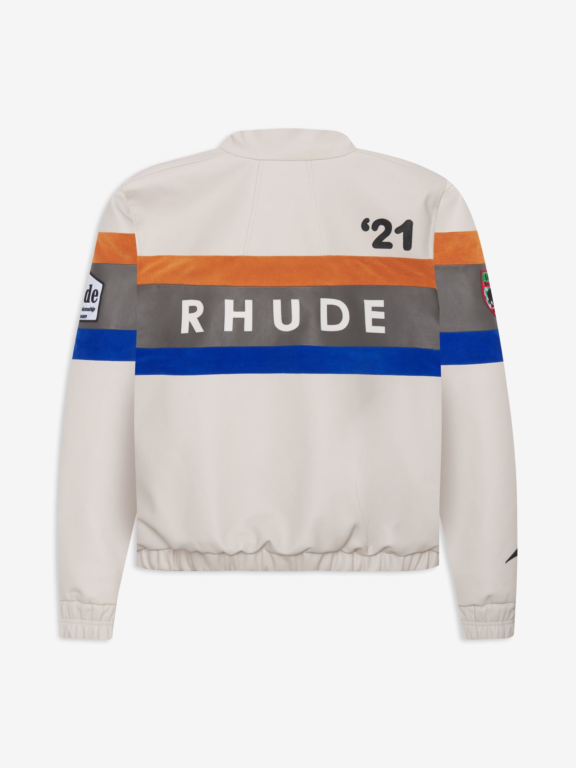 LEATHER RHACING JACKET sold by Rhude product image thumbnail 3