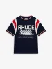 RHUDE LIGHTNING RINGER JERSEY TEE sold by Rhude