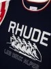RHUDE LIGHTNING RINGER JERSEY TEE sold by Rhude
