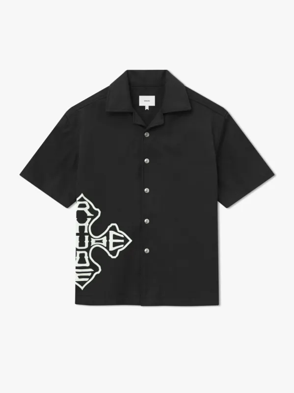 CROSS LOGO SNAP SHIRT sold by Rhude