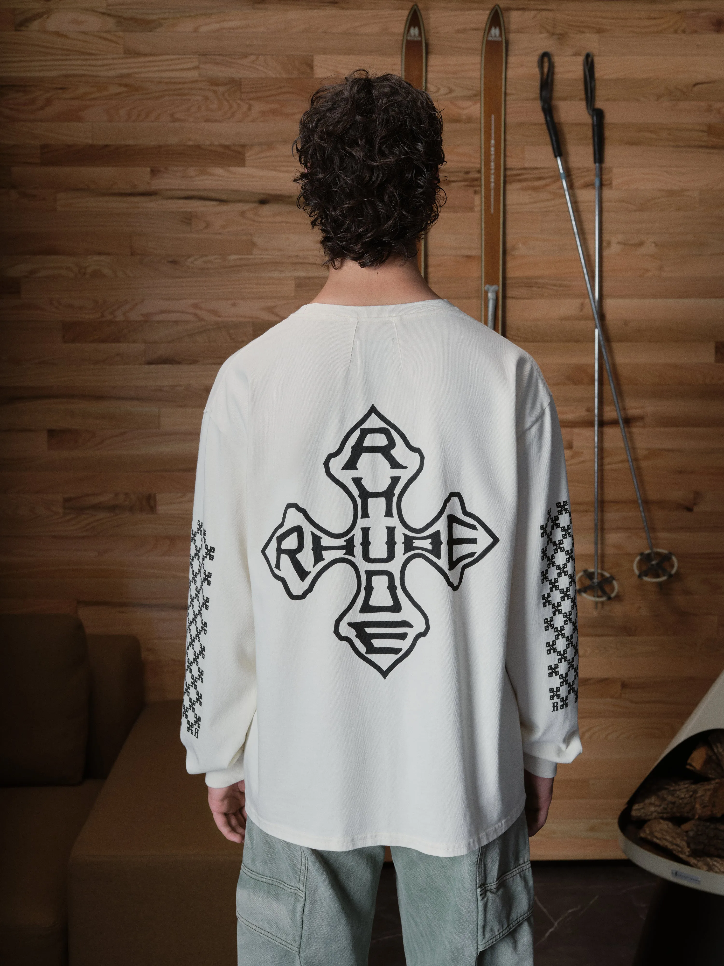 CROSS LS TEE sold by Rhude product image thumbnail 4