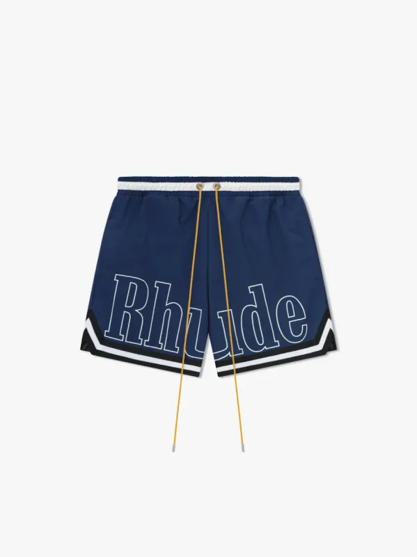 RHUDE BASKETBALL SWIM TRUNKS sold by Rhude