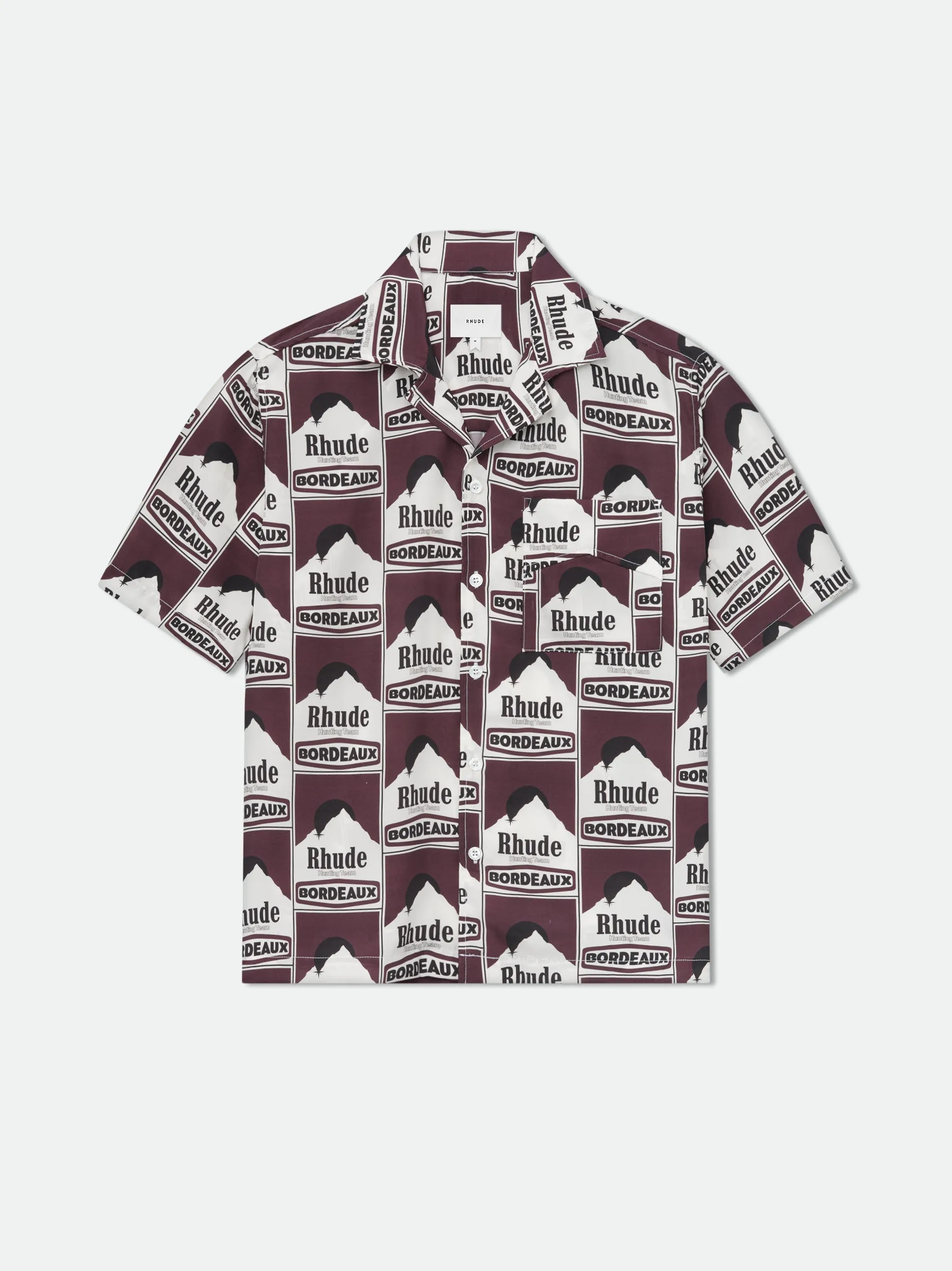 MOONLIGHT BORDEAUX SILK SHIRT sold by Rhude