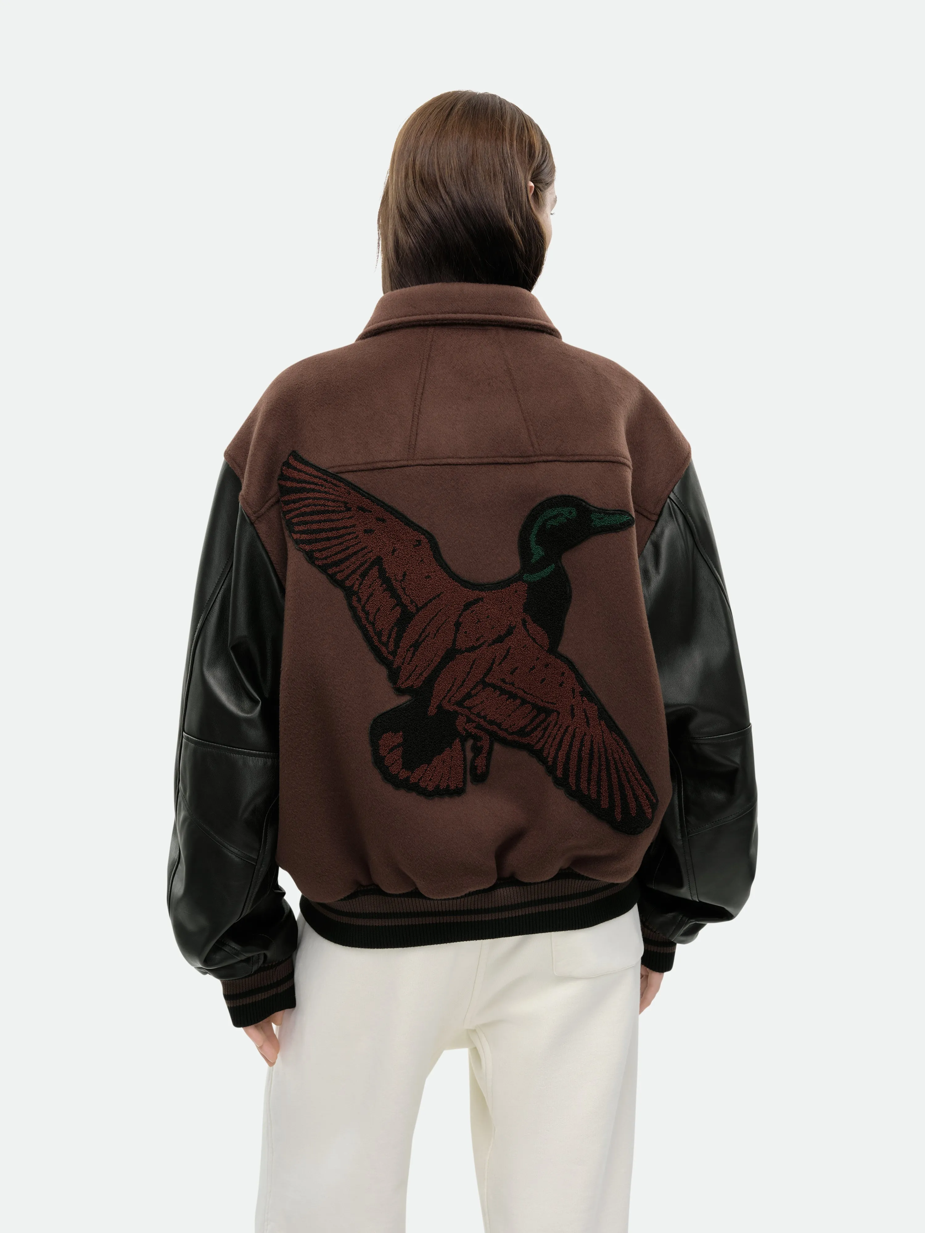 DUCK VARSITY JACKET sold by Rhude product image thumbnail 4