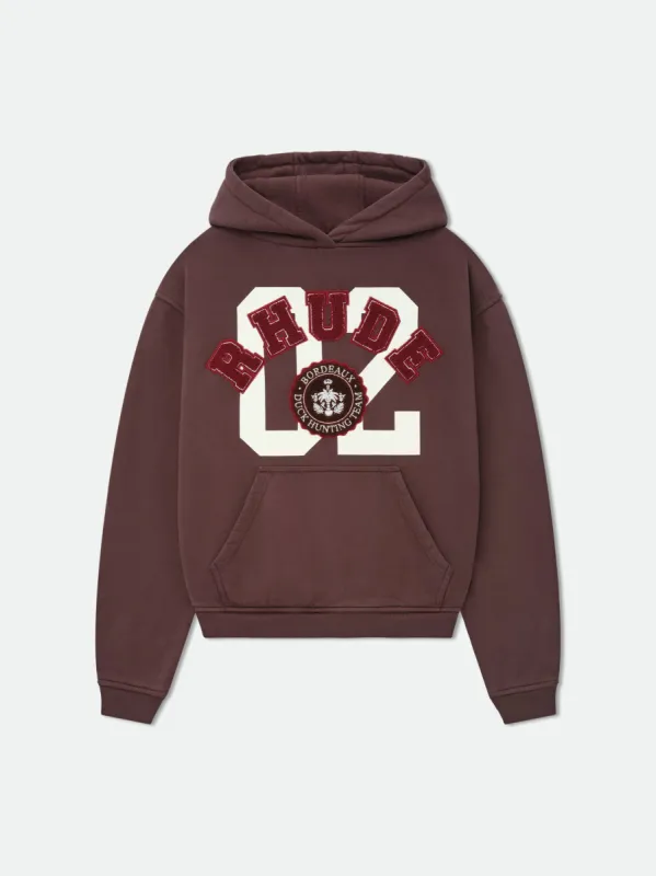 RHUDE CHENILLE HUNTING CLUB HOODIE sold by Rhude