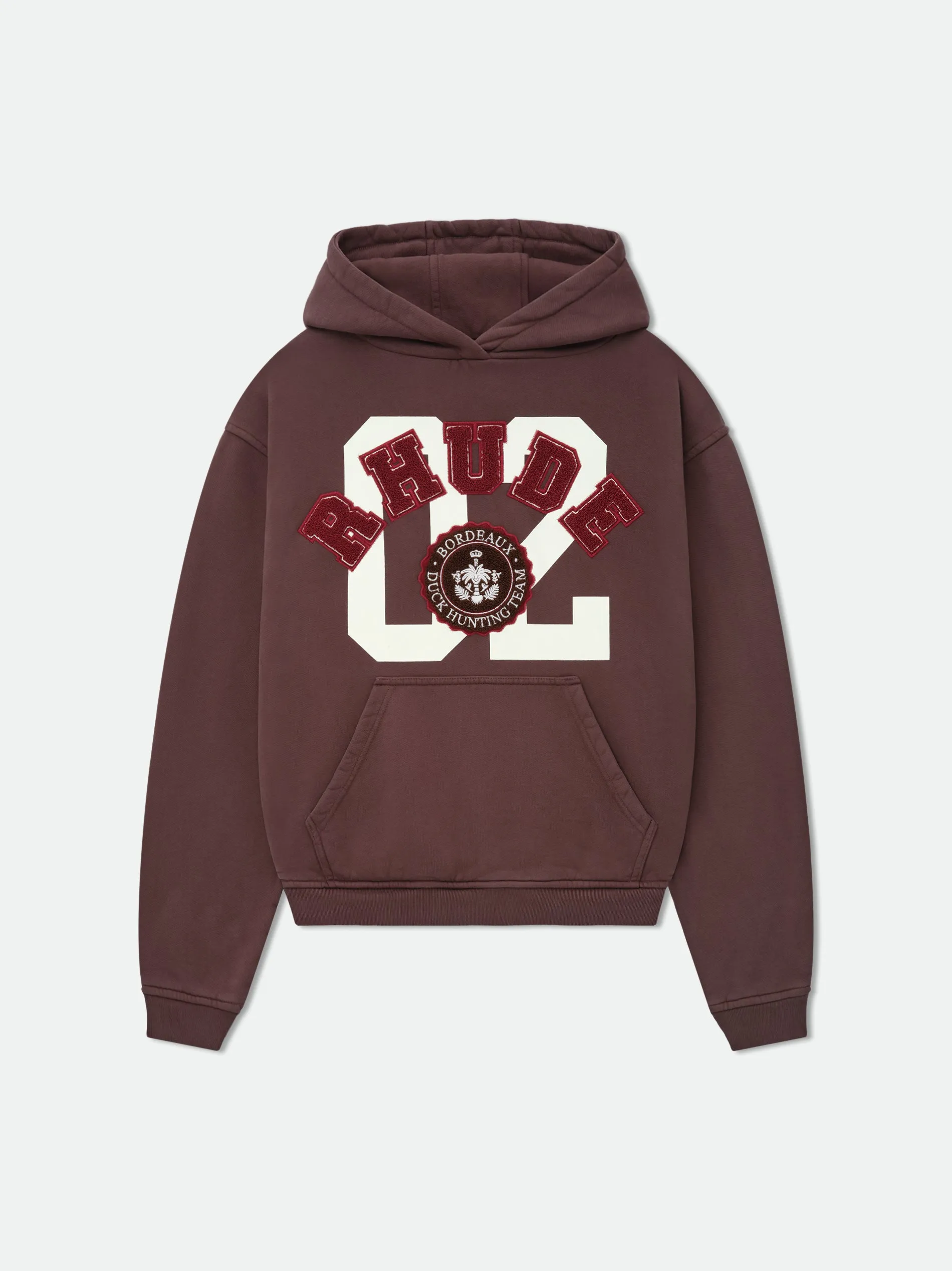 RHUDE CHENILLE HUNTING CLUB HOODIE sold by Rhude