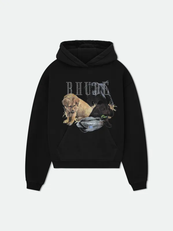 RHINESTONE HUNTING DOG HOODIE sold by Rhude