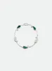 TEARS OF JOY BRACELET — 14K WHITE GOLD/MALACHITE sold by Rhude