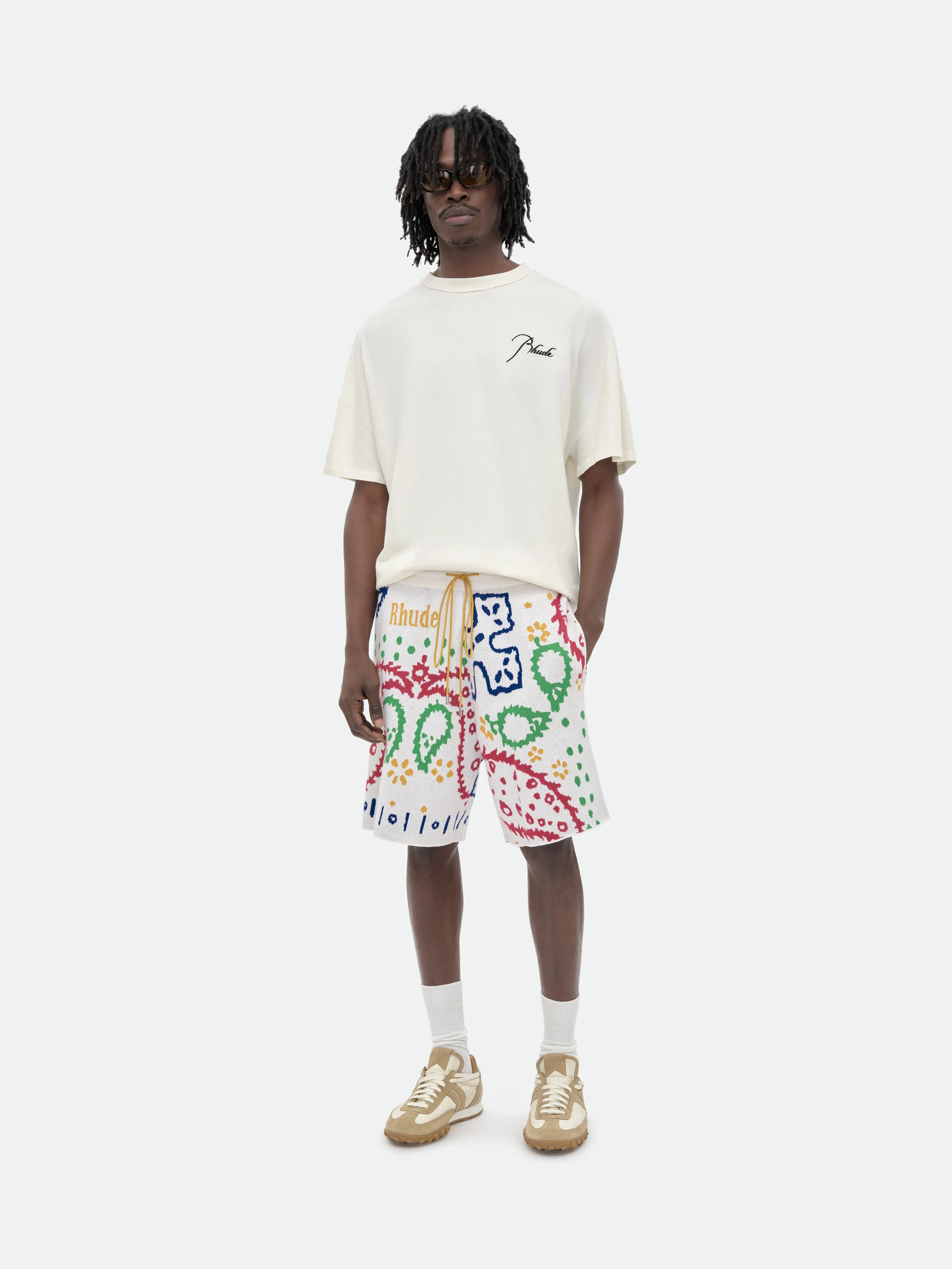 KNIT BANDANA SHORTS sold by Rhude product image thumbnail 2
