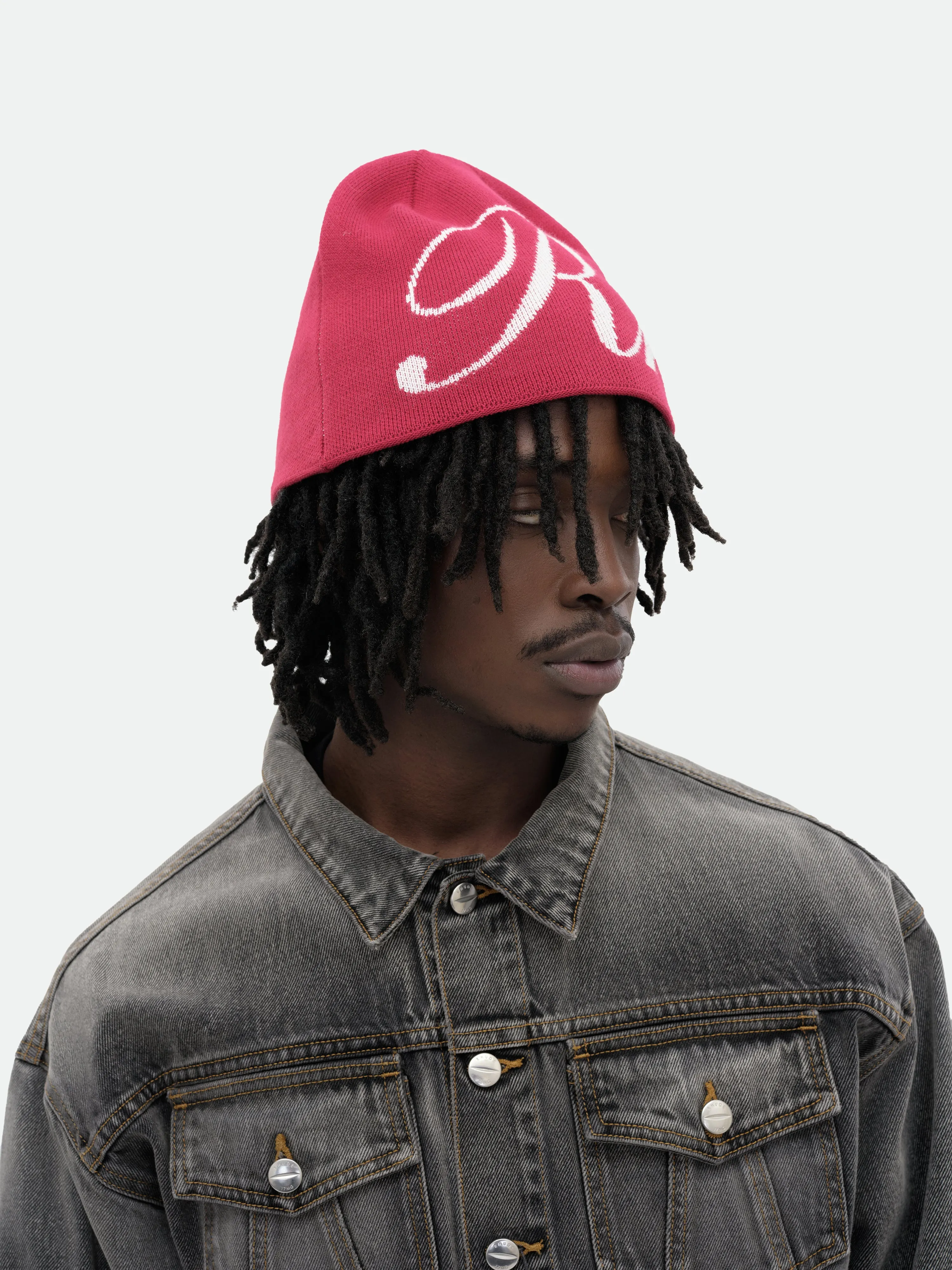 RHUDE SCRIPT KNIT BEANIE sold by Rhude product image thumbnail 4