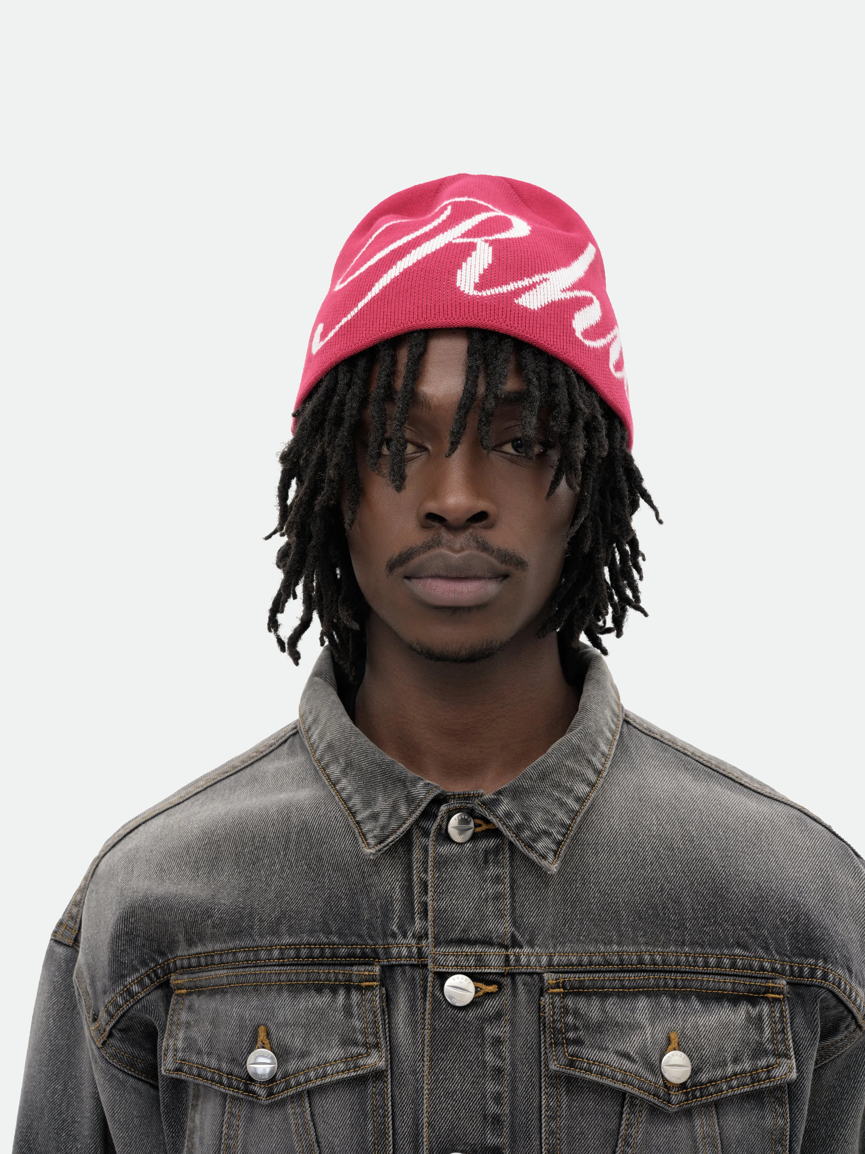 RHUDE SCRIPT KNIT BEANIE sold by Rhude product image thumbnail 2