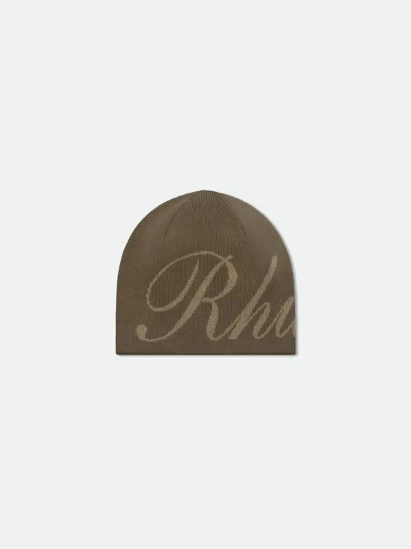 RHUDE SCRIPT KNIT BEANIE made by Rhude