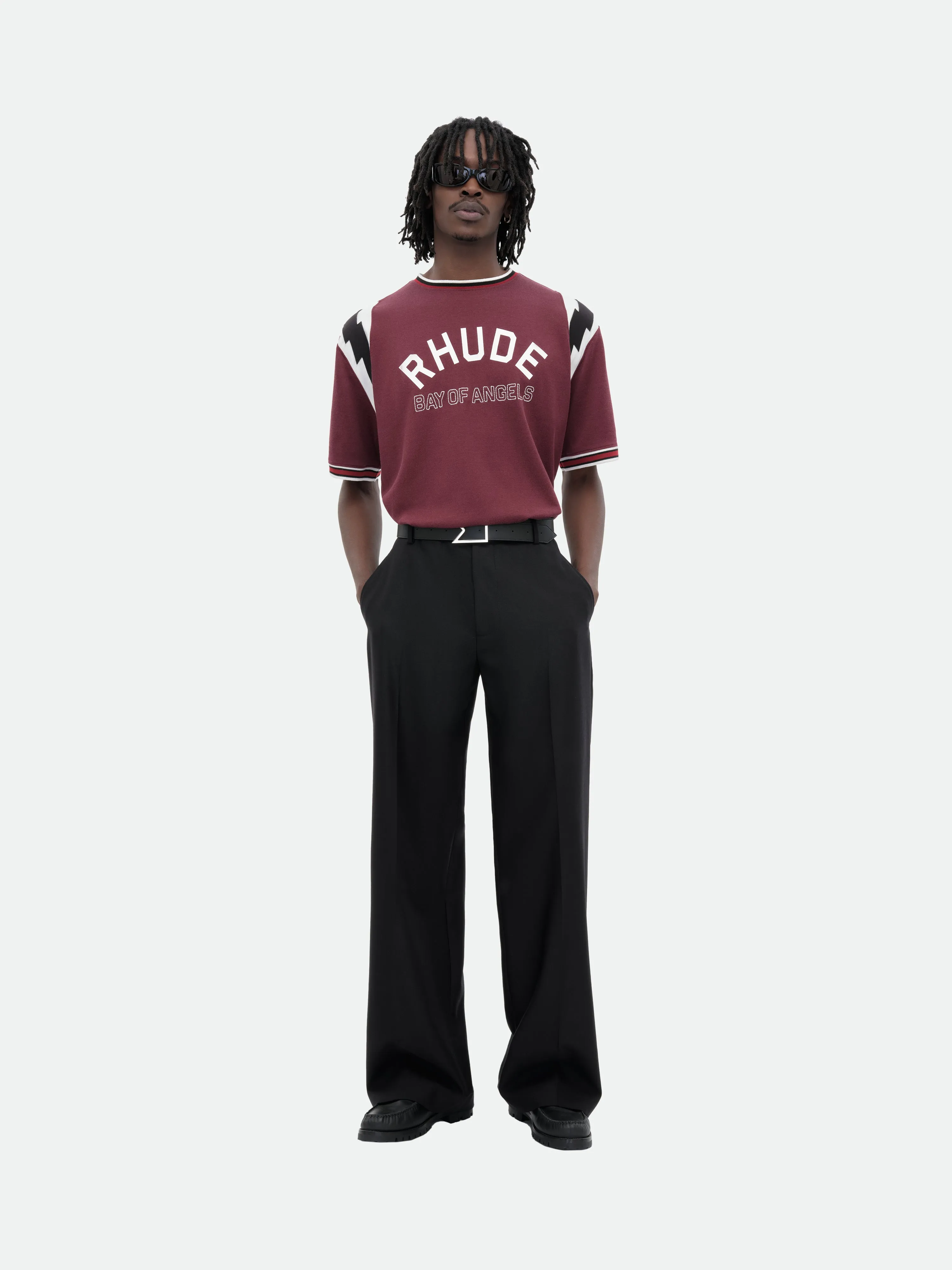 RHUDE LIGHTNING RINGER JERSEY TEE sold by Rhude product image thumbnail 2