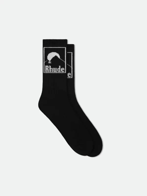 RHUDE MOONLIGHT BADGE SOCK sold by Rhude