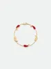 TEARS OF JOY BRACELET — 14k YELLOW GOLD/CARNELIAN sold by Rhude