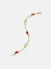TEARS OF JOY BRACELET — 14k YELLOW GOLD/CARNELIAN sold by Rhude