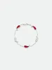 TEARS OF JOY BRACELET — 14K WHITE GOLD/CARNELIAN sold by Rhude