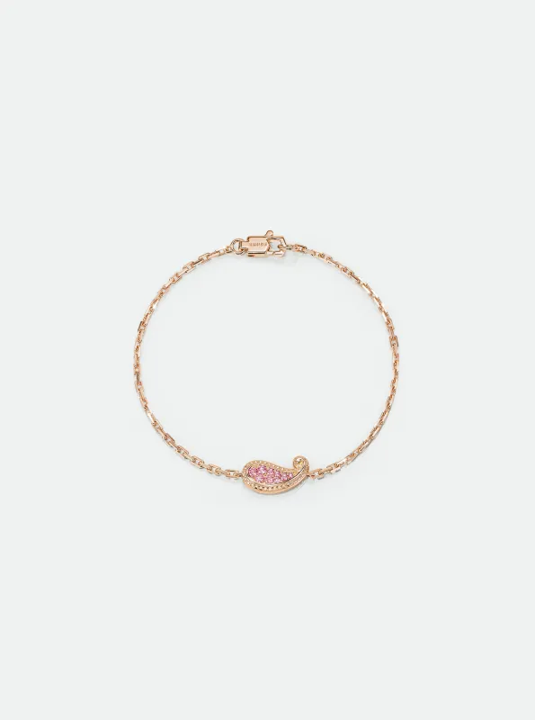 TEARS OF JOY SINGLE BRACELET — 14K ROSE GOLD/PINK DIAMONDS sold by Rhude