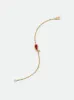 TEARS OF JOY SINGLE BRACELET — GOLD/CARNELIAN sold by Rhude