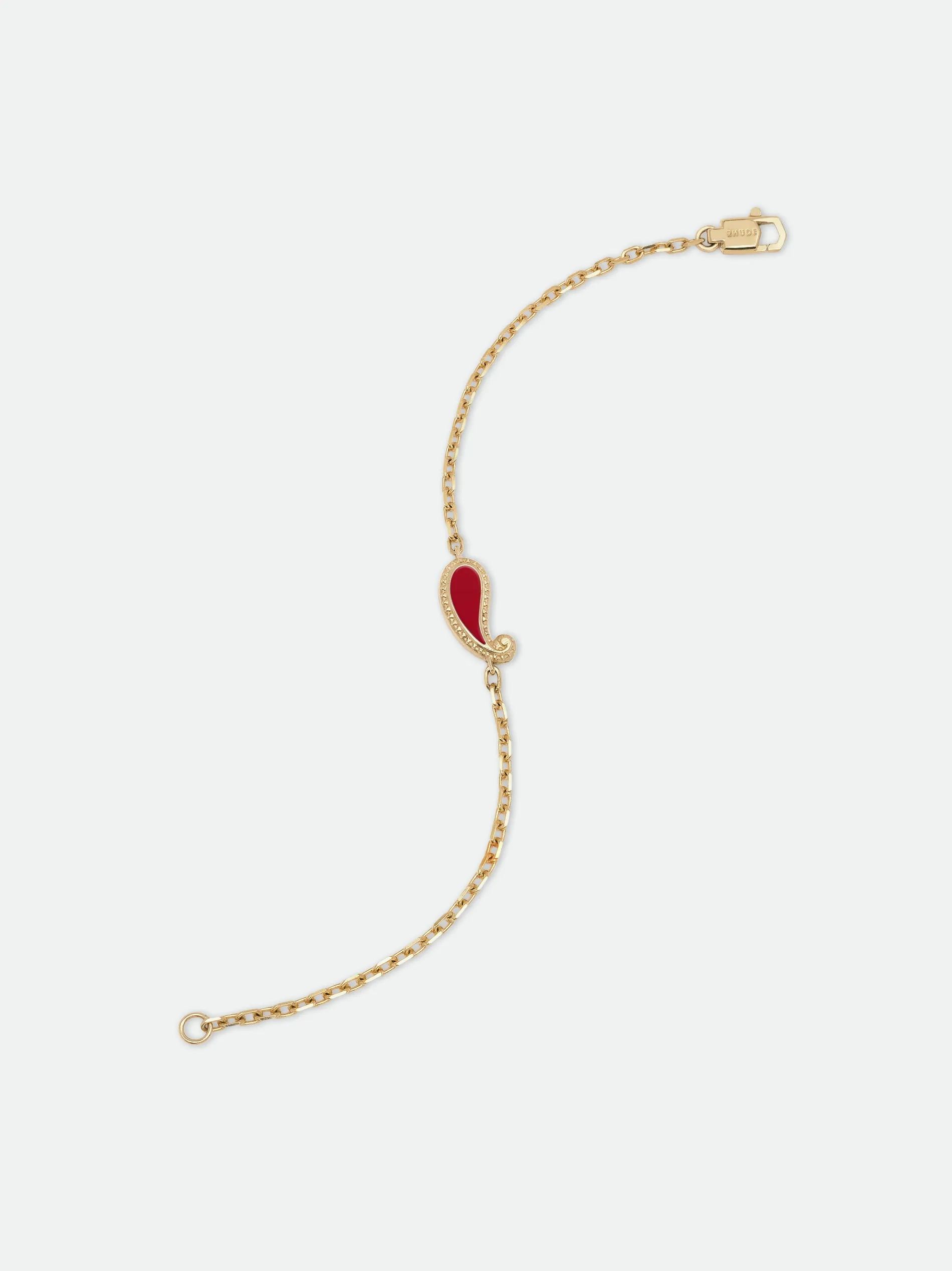 TEARS OF JOY SINGLE BRACELET — GOLD/CARNELIAN sold by Rhude product image thumbnail 2
