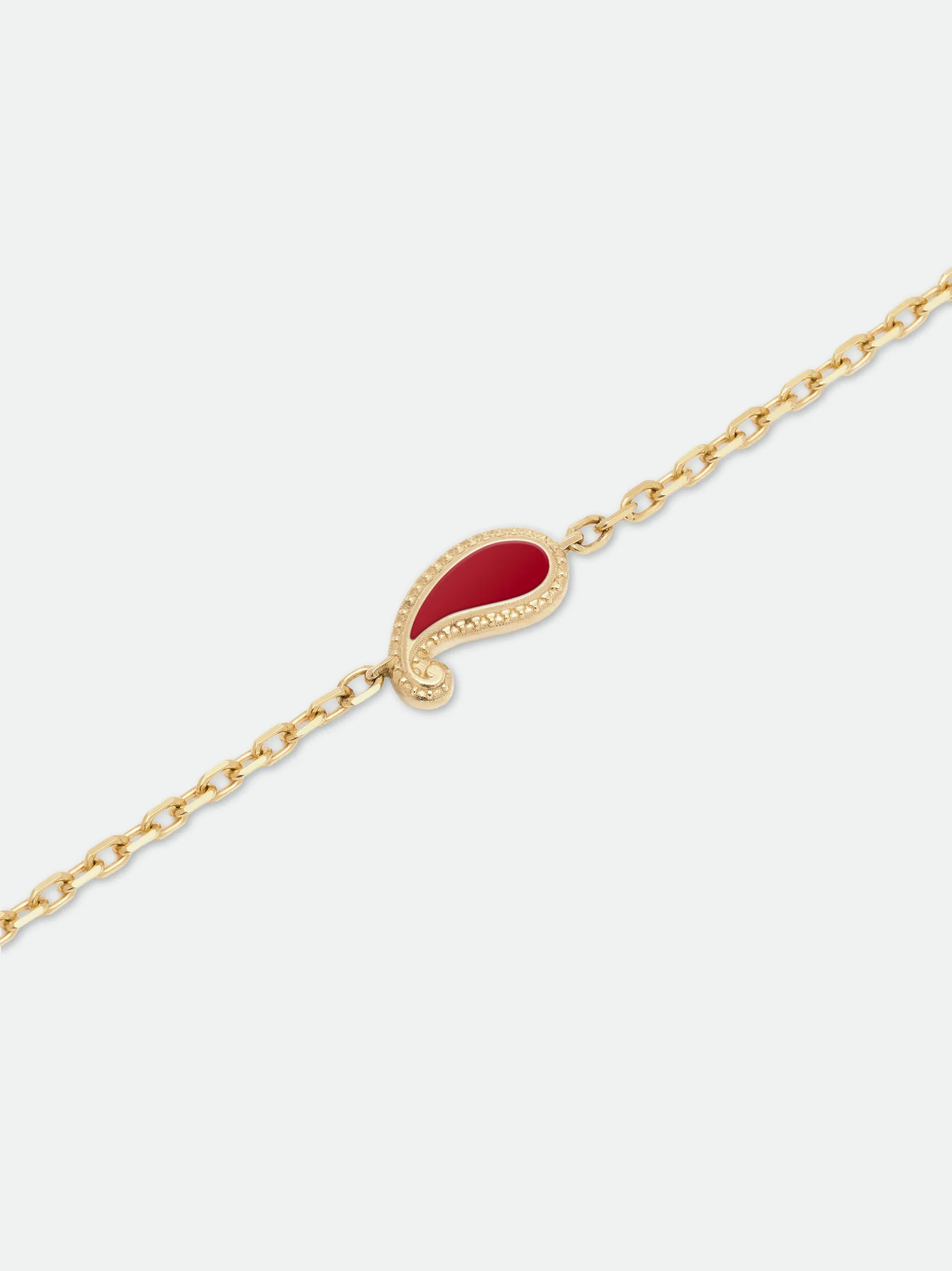 TEARS OF JOY SINGLE BRACELET — GOLD/CARNELIAN sold by Rhude product image thumbnail 3