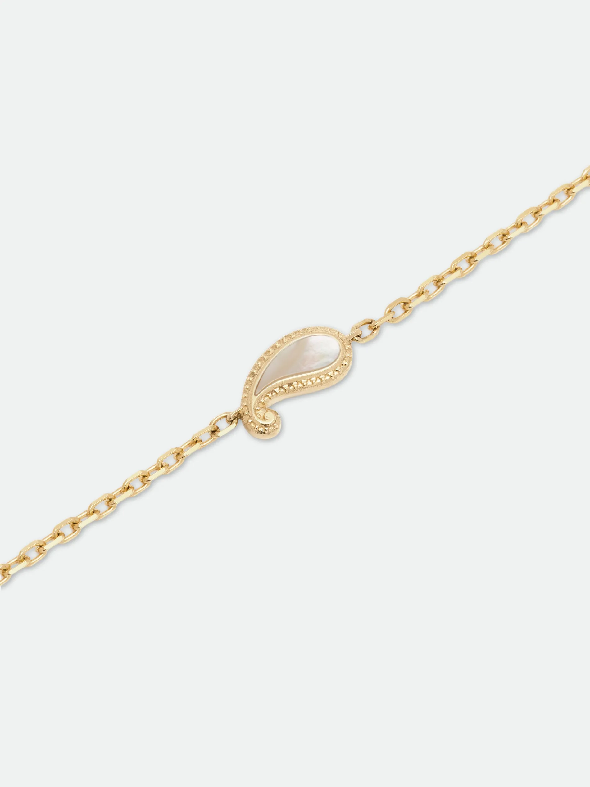 TEARS OF JOY SINGLE BRACELET — GOLD/MOTHER OF PEARL sold by Rhude product image thumbnail 3
