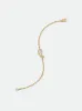 TEARS OF JOY SINGLE BRACELET — GOLD/MOTHER OF PEARL sold by Rhude