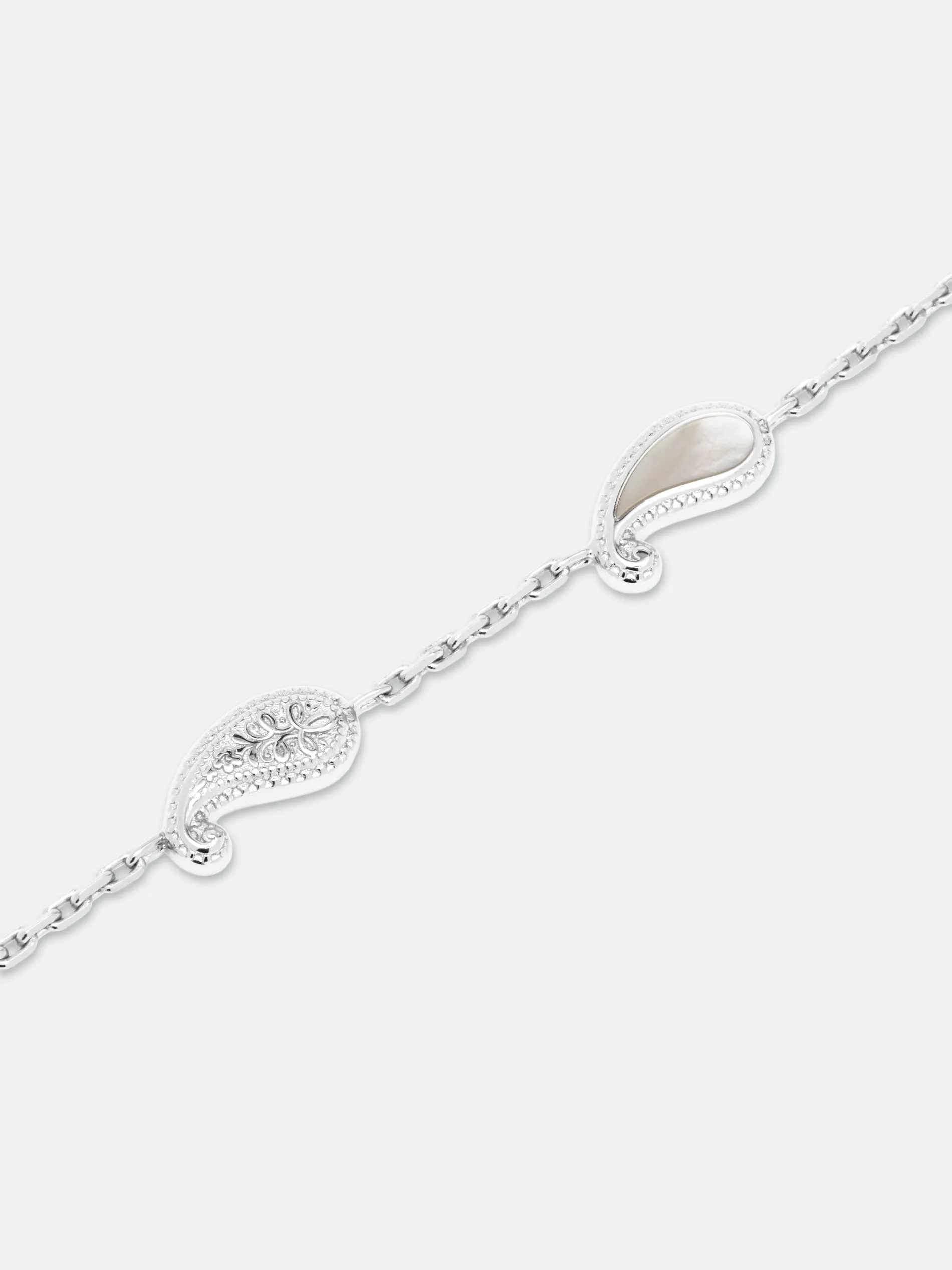 TEARS OF JOY BRACELET — SILVER/MOTHER OF PEARL sold by Rhude product image thumbnail 3