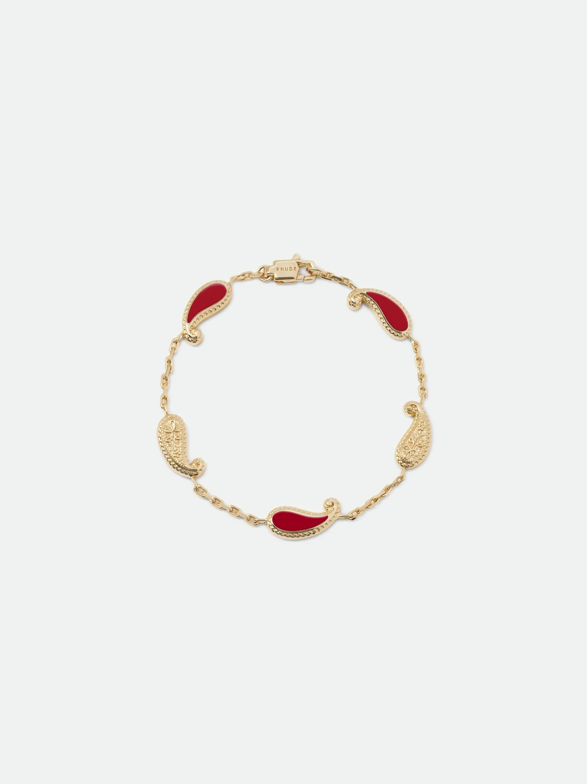 TEARS OF JOY BRACELET — GOLD/CARNELIAN sold by Rhude